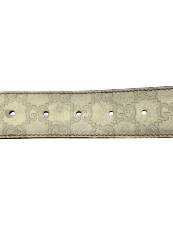 Gucci Interlocking Ivory Belt main image 9